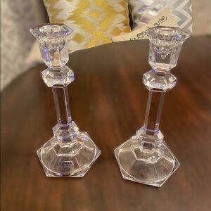 TOWLE crystal lead candle holders